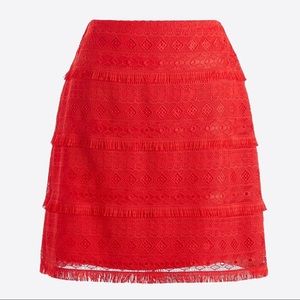 JCrew Tiered Lace Skirt NWT